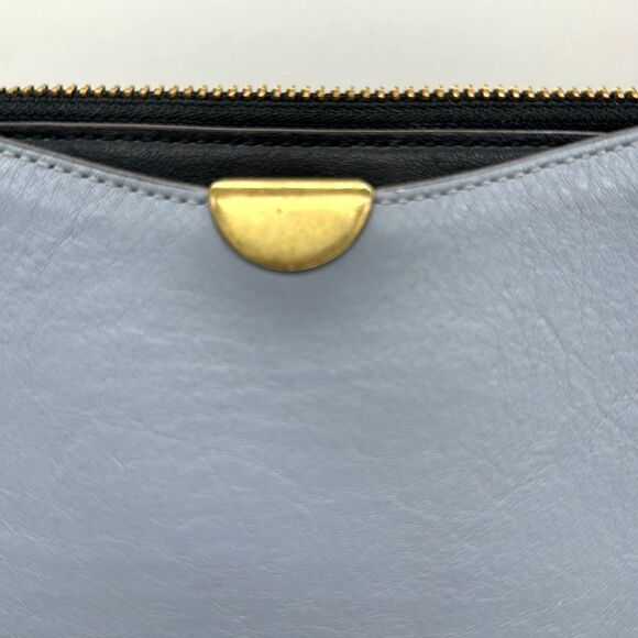 COACH Wristlet Tri-Color Leather Brass Hardware Zippered w/ Front Pocket - Picture 5 of 12